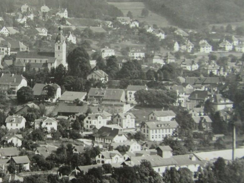 Ansichtskarten: SCHÖNENWERD SO AK 1932 LUFTBILD AGFA – Gebraucht aus Ettingen von Hausi4711 2