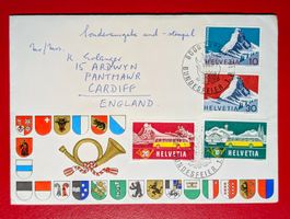 BUNDESFEIER ZÜRICH SCHÖN MATTERHORN ERLANGER ENGLAND 1966