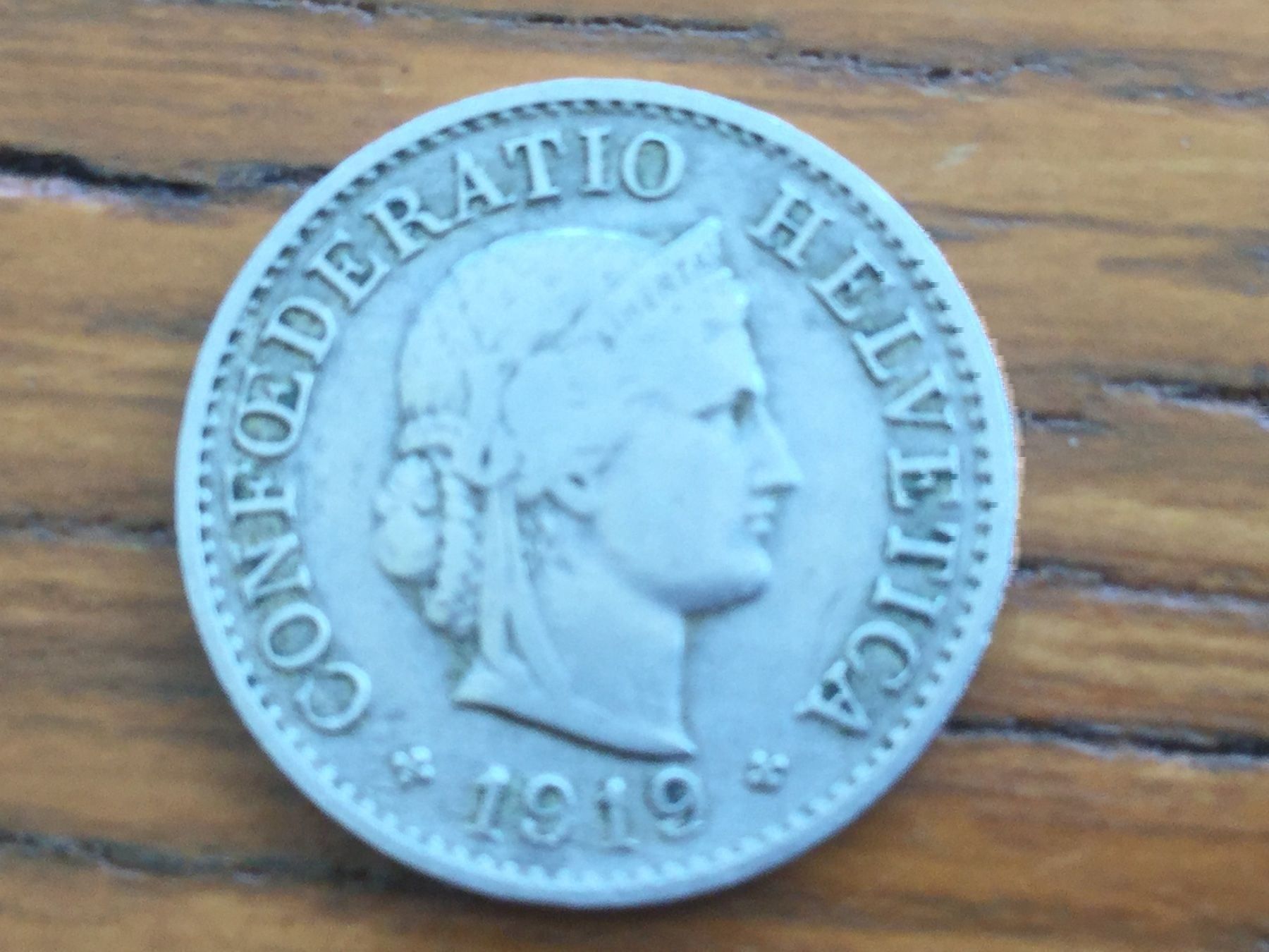 Tutti le monete: 5Rp. 1919 – Usato da Riehen venduto da hansi999