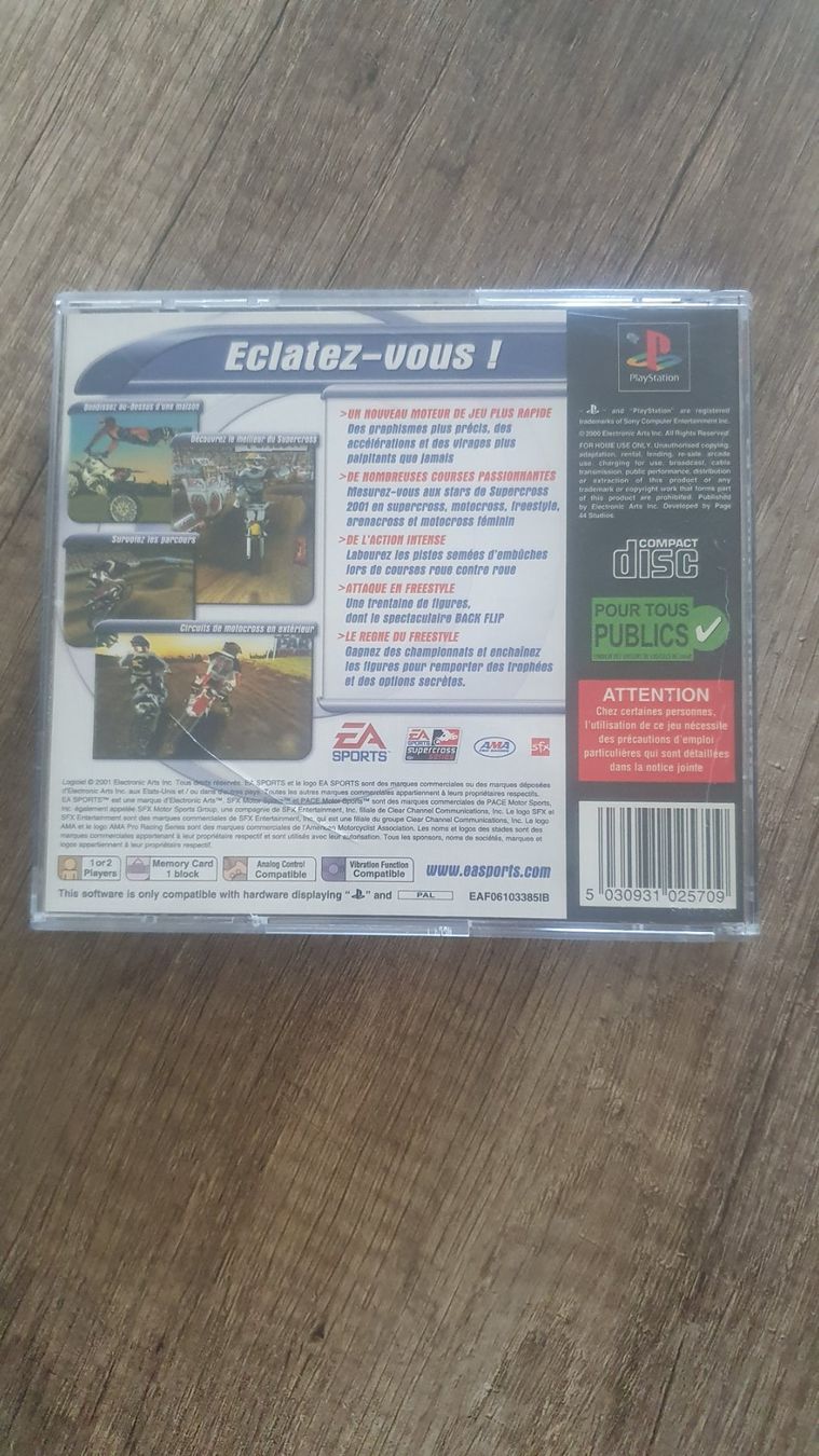 Spiele: SuperCross PAL PS1 – Gebraucht aus Gland von Bas_phj6 2
