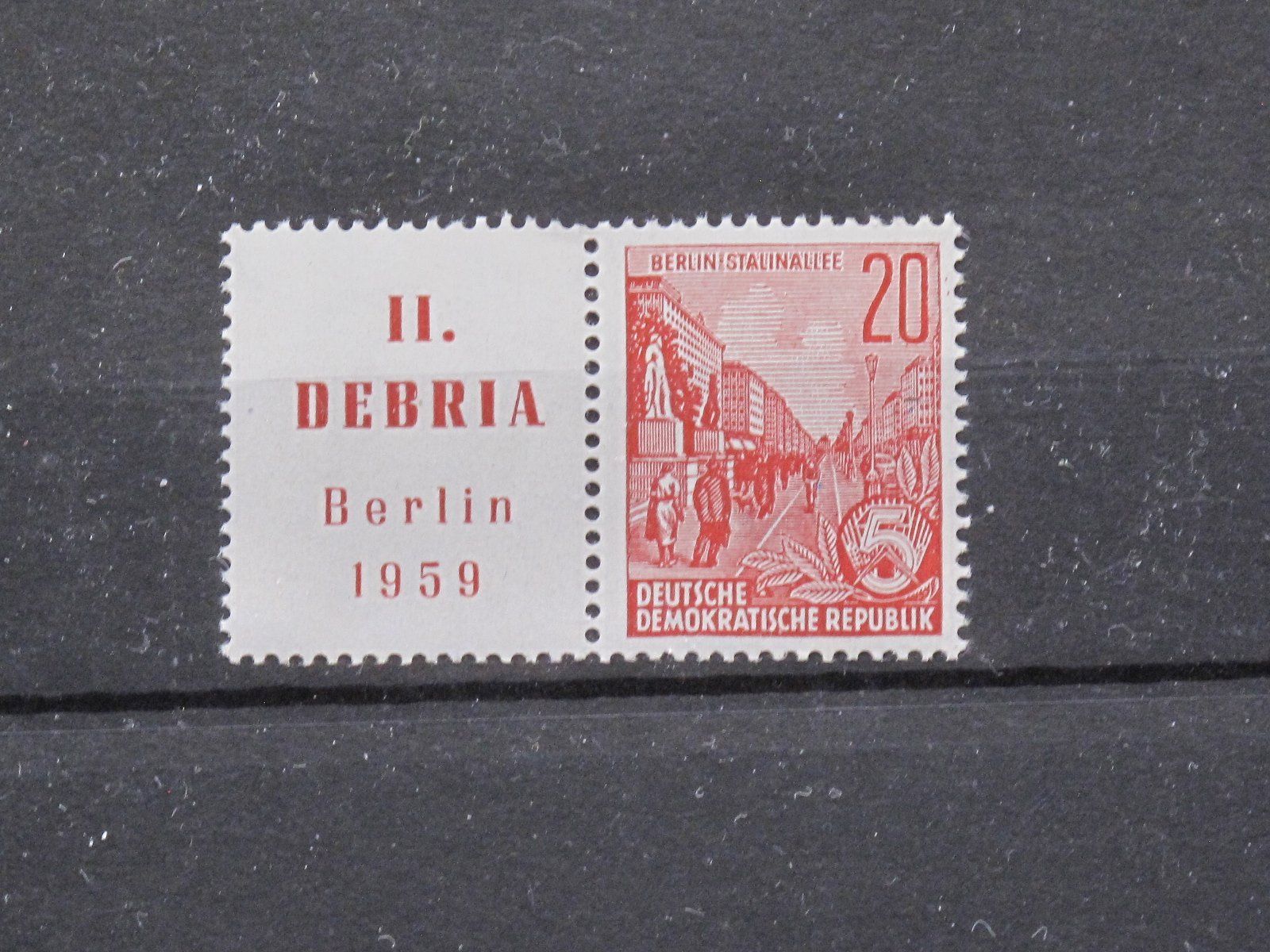 Tutti i francobolli: DDR 1959 Fünfjahresplan DEBRIA ** – Usato da Wil SG venduto da fva01