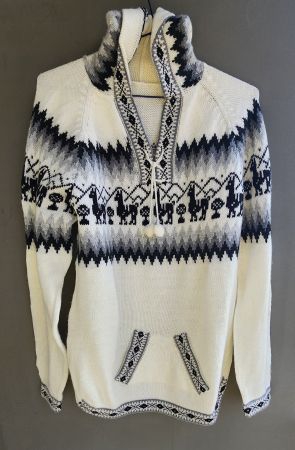 wunderschöner Alpaka Pullover Gr.L, Farbe Weiss, NEU!!