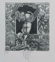 Exlibris Harry Jürgens - Original Radierung signiert
