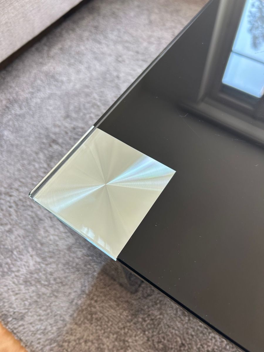 Livique Tavoli: Table basse design en verre noir et chrome – Usato da Biel/Bienne venduto da granitod 6