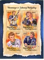 Block "Johnny Hallyday". Zentralafrikanische Republik