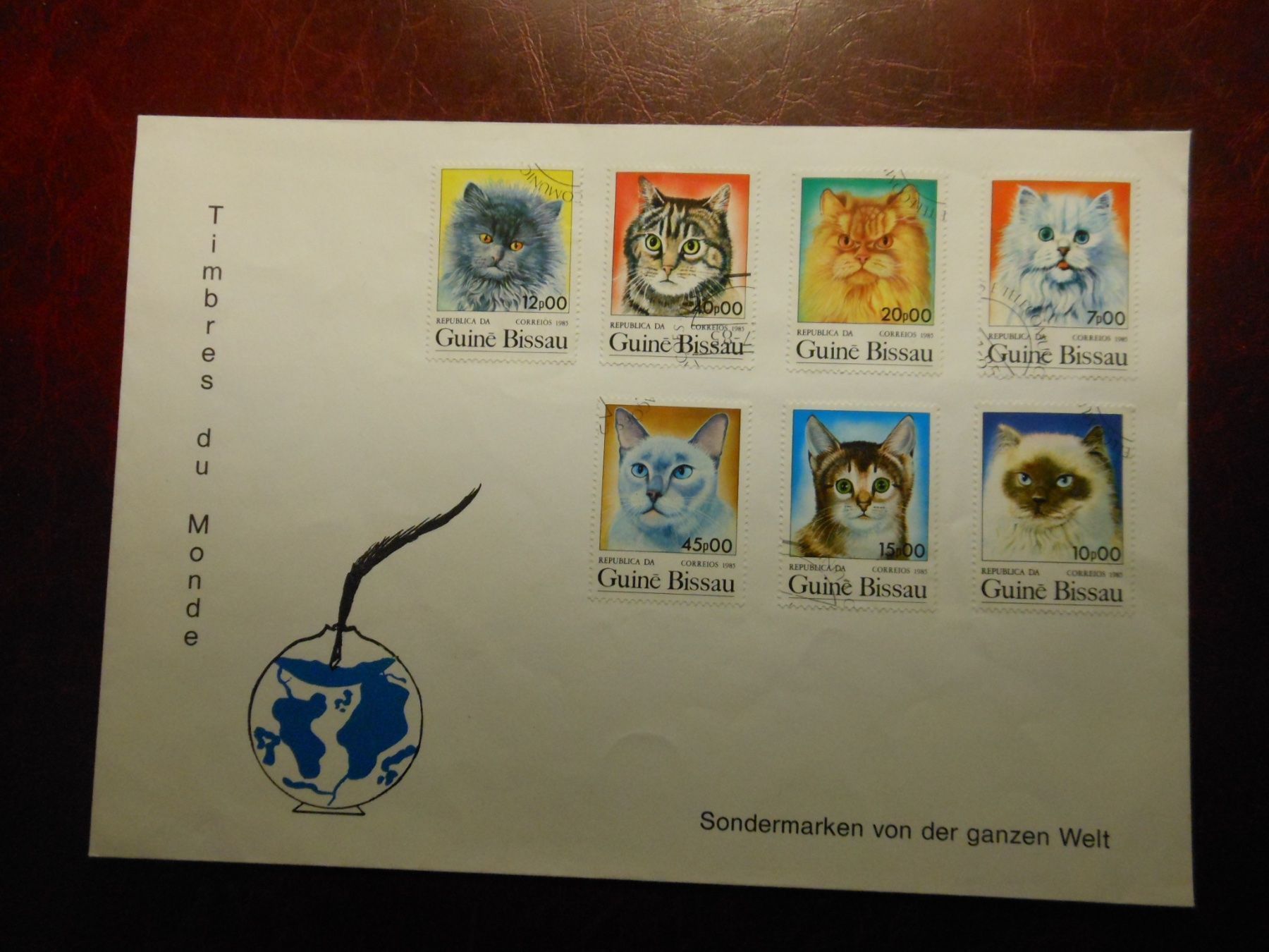 Tutti i francobolli: CHATS  7 beaux timbres – Usato da Lausanne venduto da Jdelta