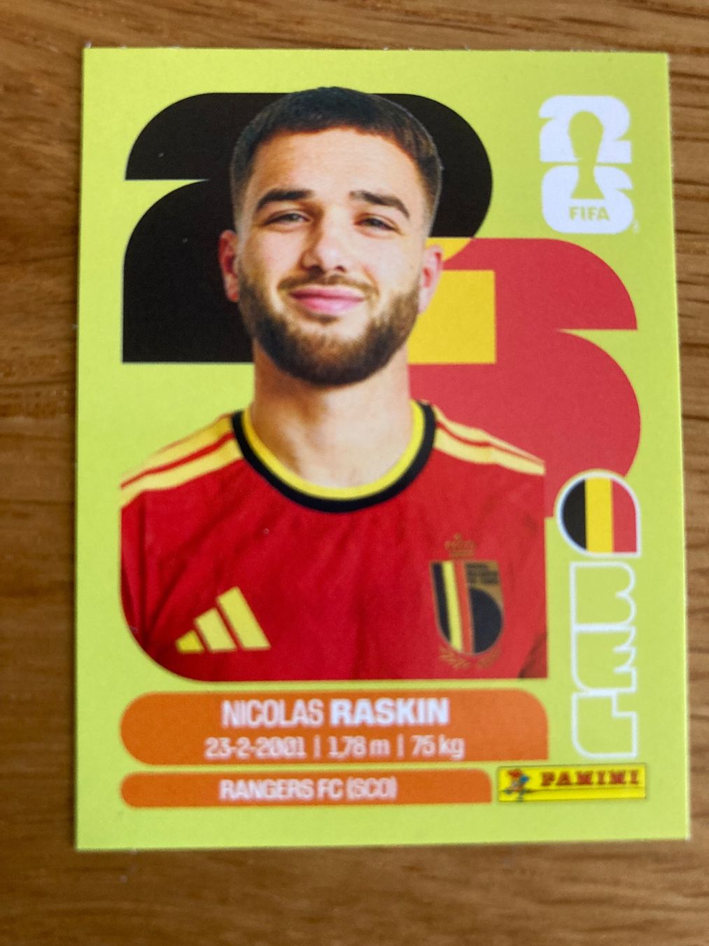 Panini Cartes à collectionner: WM Sticker BEL 11 – Neuf (Voir description) à Winterthur par Whitefish