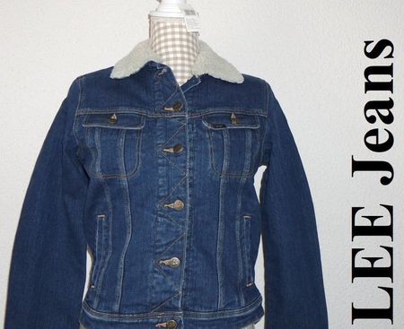 XS NEU 180Fr Lee Übergangsjacke Jeansjacke Motorradjacke Top