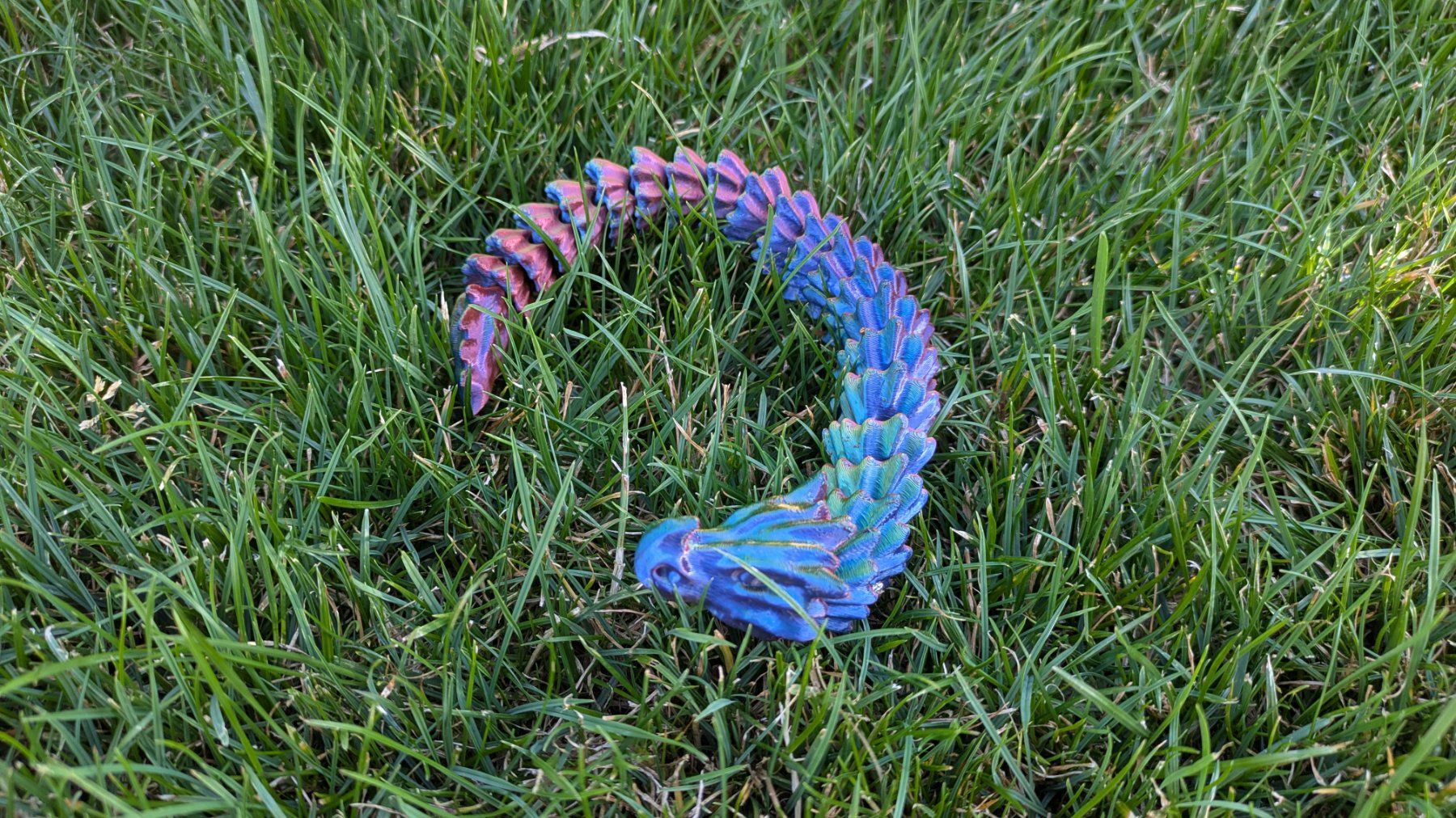 Statuette: Drache - Articulated Bonedragon - 25 cm - Rainbow – Nuovo (secondo la descrizione) da Staufen venduto da Fleby84 1