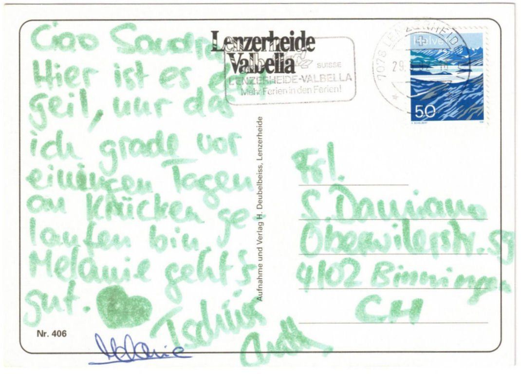 Cartoline postali: Lenzerheide - 4 Bild AK – Usato da Binningen venduto da Mountainrider 1