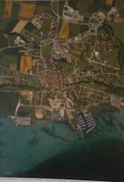 Schulwandbild  Flugbild Estavayer-le-lac