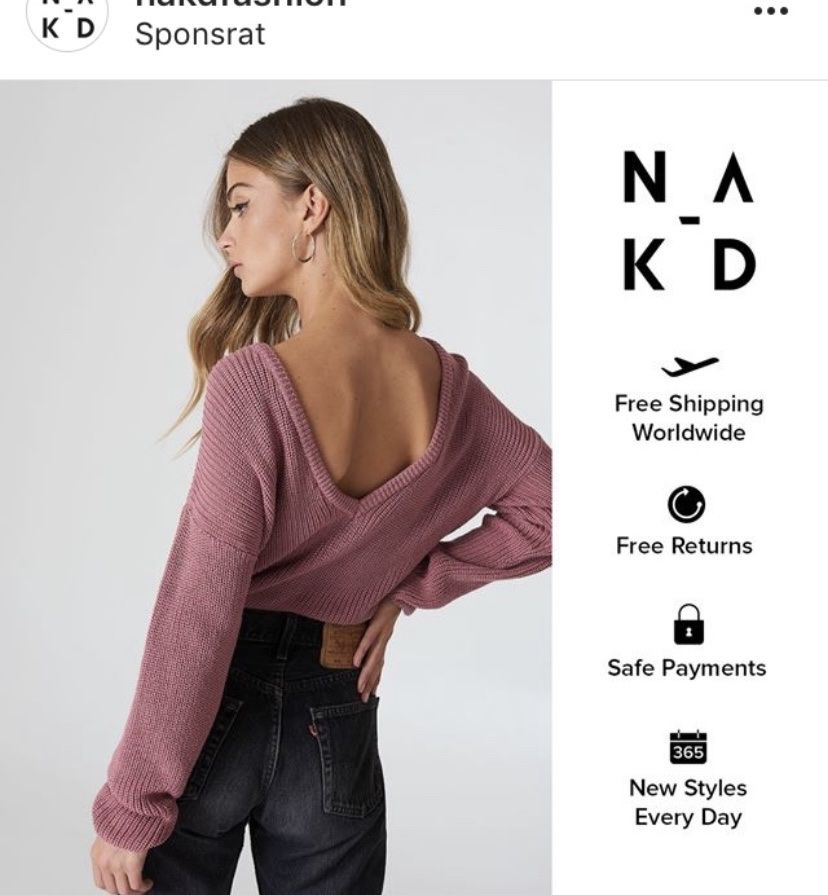 Na-kd Pulls & Sweat-shirts: NA-KD Strickpullover, open back – D'occasion à Zürich par med_qdd6
