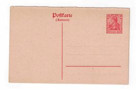 Deutsches Reich 1 Postkarte