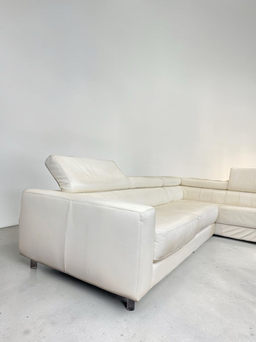Divani: KERMES Ecksofa Echtleder, cremebeige made in Italy – Usato da Bachenbülach venduto da Sofalab.swiss 4