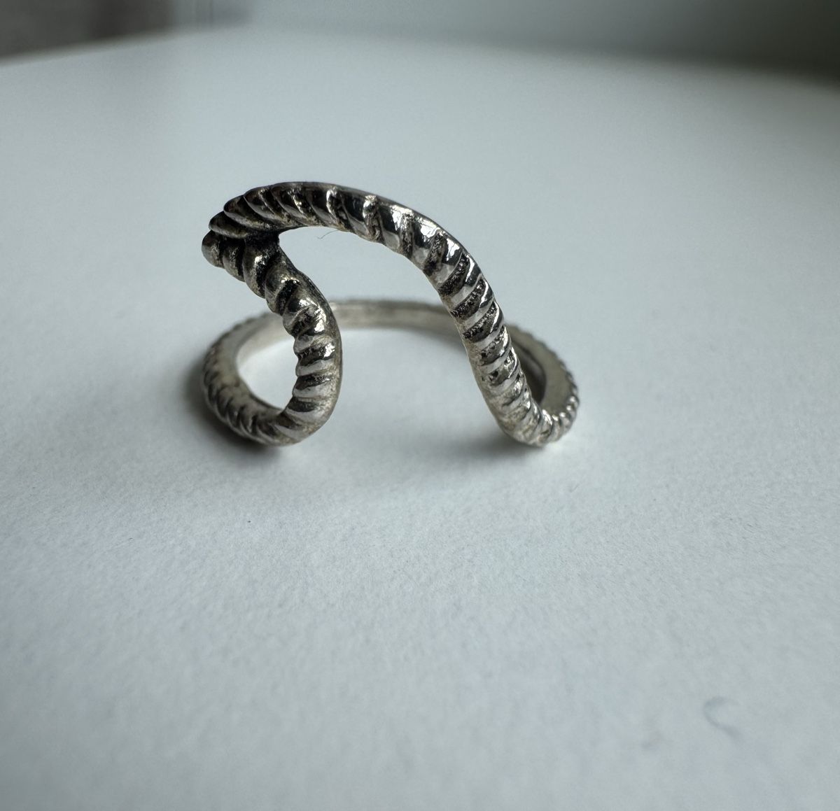 Anelli: Welle Ring in Silber, einzigartiger Schmuck – Usato da Wettingen venduto da JasminL92-2
