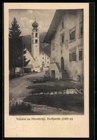 AK Valcava im Münstertal, Dorfpartie