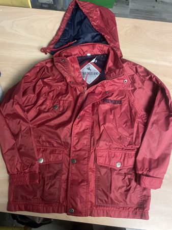 Premiere Reit Regenjacke, Gr.140 Rot, Top Zustand!