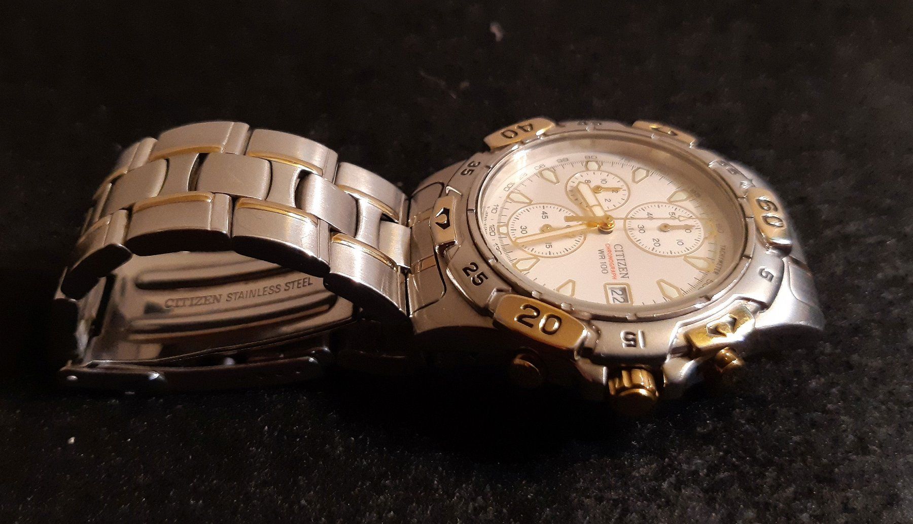Citizen Orologi: Citizen Chronograph Herren Uhr Bicolor – Usato da St. Margarethen TG venduto da ursk10 3