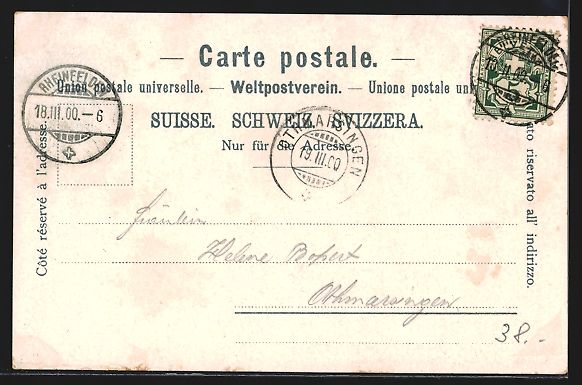 Cartoline postali: AK Rheinfelden, Marktgasse, 1900 – Usato da Berlin venduto da bartko-reher 1