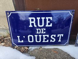 Plaque de la Rue de l'Ouest