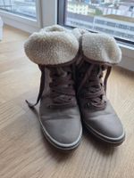 Keilabsatz Schuhe mit Lammfell Gr. 37