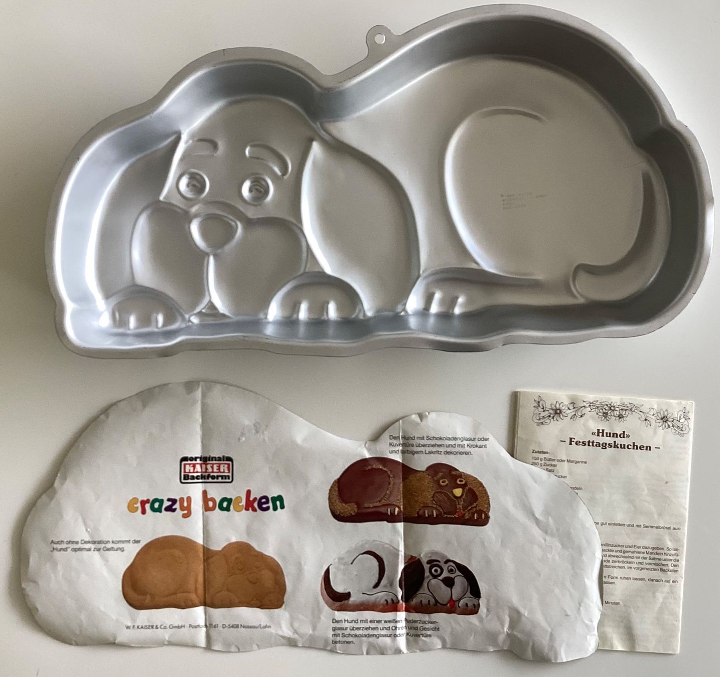 Kaiser Moules à gâteaux: Backform Hund – D'occasion à Wagen par papai1 3
