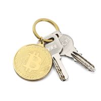 Schlüssel anhänge BITCOIN Krypto Münze G. Neu