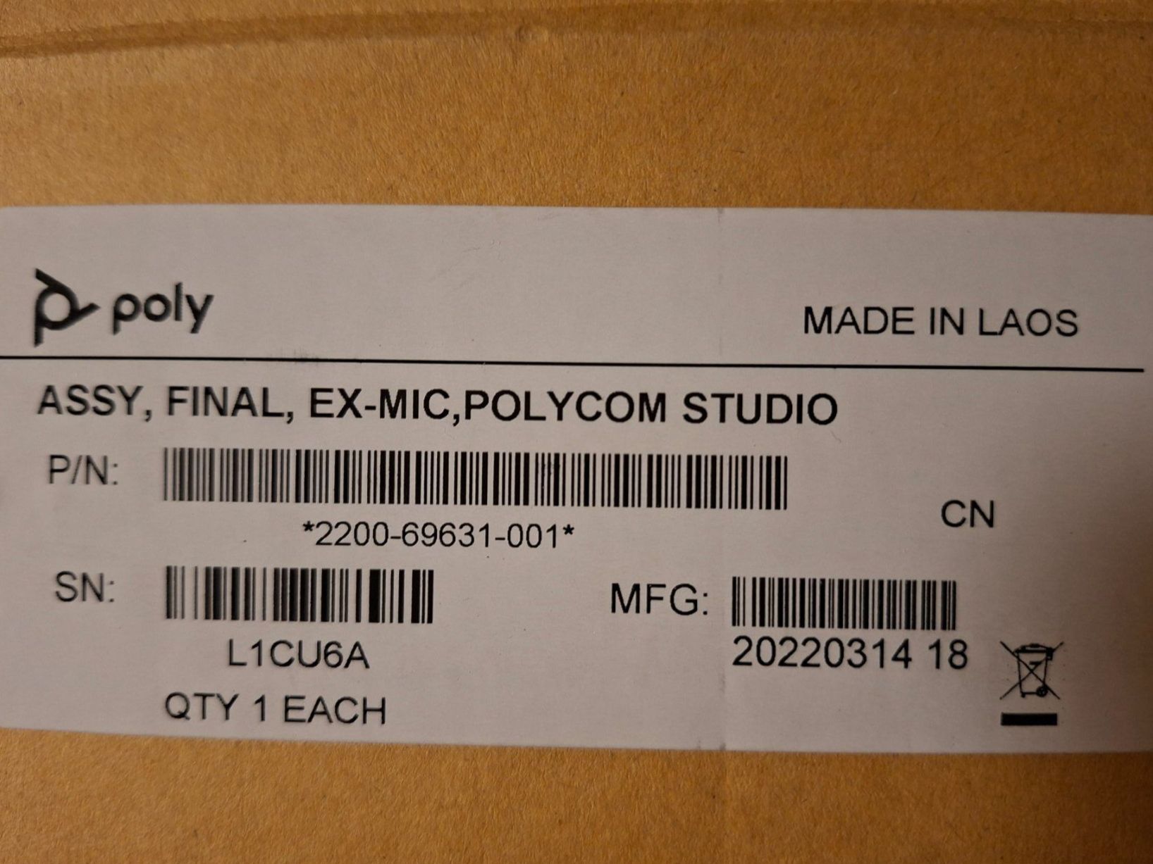 Polycom Microfoni: Poly Studio Erweiterungsmikrofon Konferenzmikrofon – Nuovo e nell'imballaggio originale da Dübendorf venduto da Rinri 4