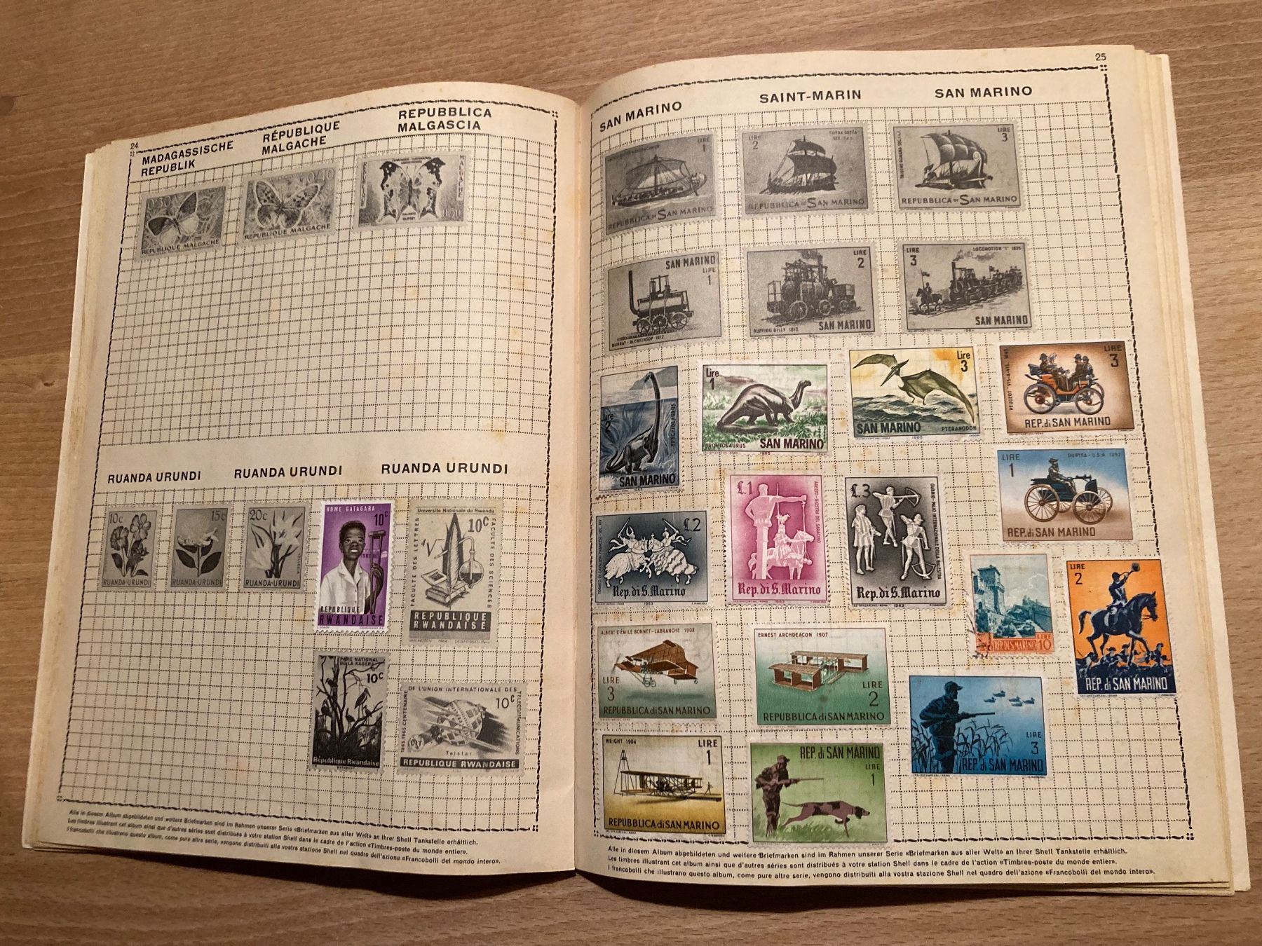 Tutti i francobolli: Shell Briefmarkenalbum, aus aller Welt – Usato da St.Gallen venduto da WrigleyCH 9