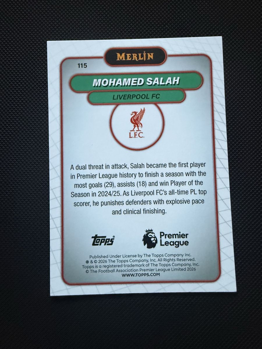 Topps Carte collezionabili: Topps merlin Salah – Nuovo (secondo la descrizione) da La Chaux-de-Fonds venduto da Chacha99 1