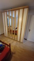 Kleiderschrank 6-türig mit Spiegel weiss Holz gebraucht