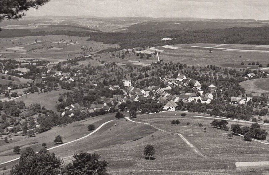 Cartoline postali: Beggingen -  Luftbild   Feldpost 1945 – Usato da Aarau venduto da kufi44 1