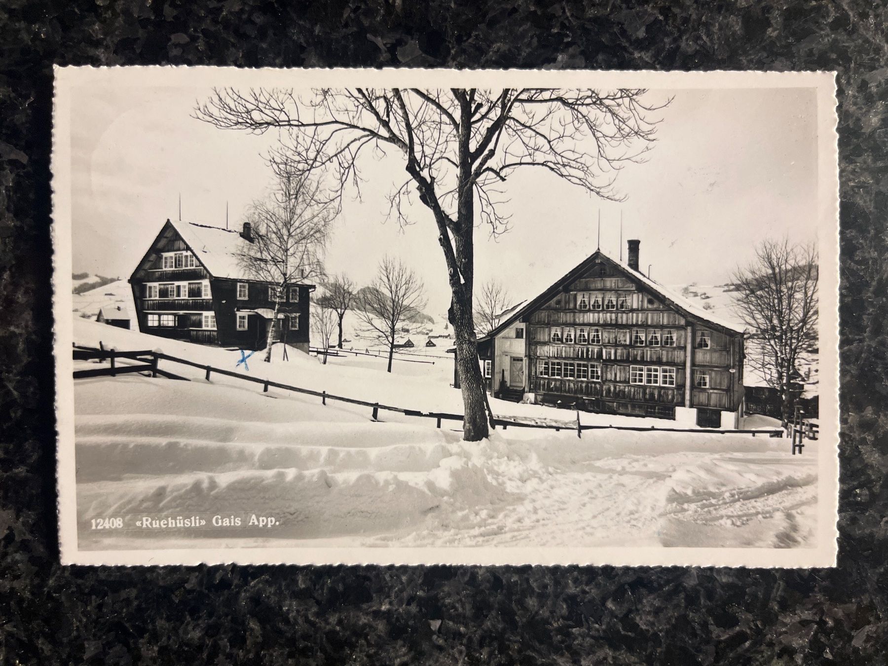 Ansichtskarten: Alte Ansichtskarte Gais im Winter 1955 – Gebraucht aus Freidorf TG von ern_7s68