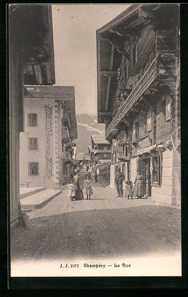 Cartoline postali: AK Champéry, La Rue – Usato da Berlin venduto da bartko-reher