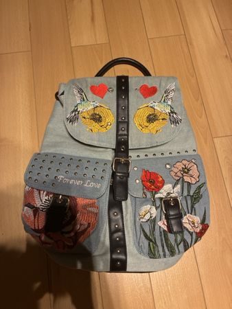 Schöner Jeans Frühlings Rucksack für die Freizeit 