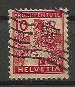 1915  Juventute 10 Rp. LUZERNERLI, gestempelt