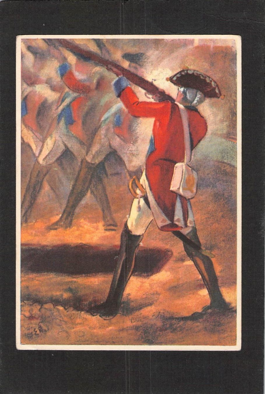 Alle Briefmarken: Einheitskarte : Kommandostäbe Nr. 4 – Gebraucht aus Reichenburg von ibiza18