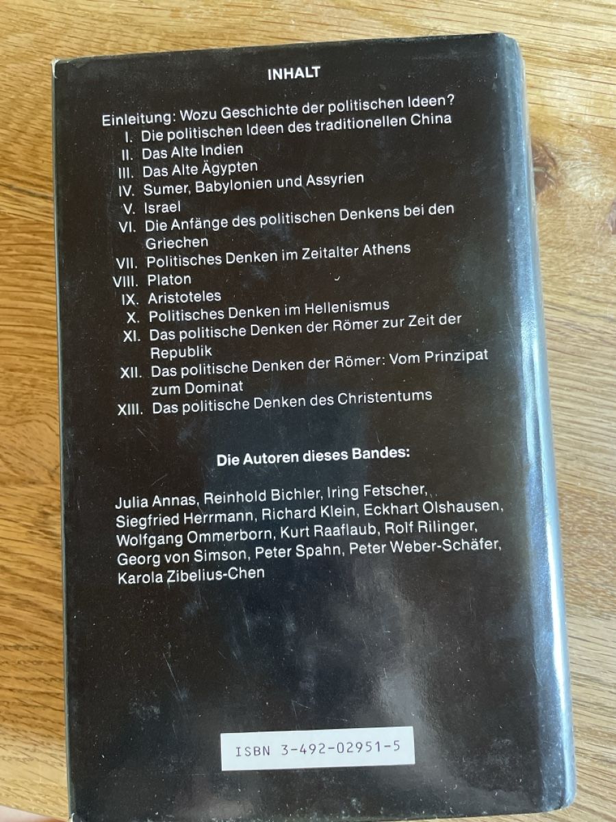 Libri: Pipers Handbuch der politischen Ideen 5 Volume Set – Usato da Freidorf TG venduto da ibipatria 2