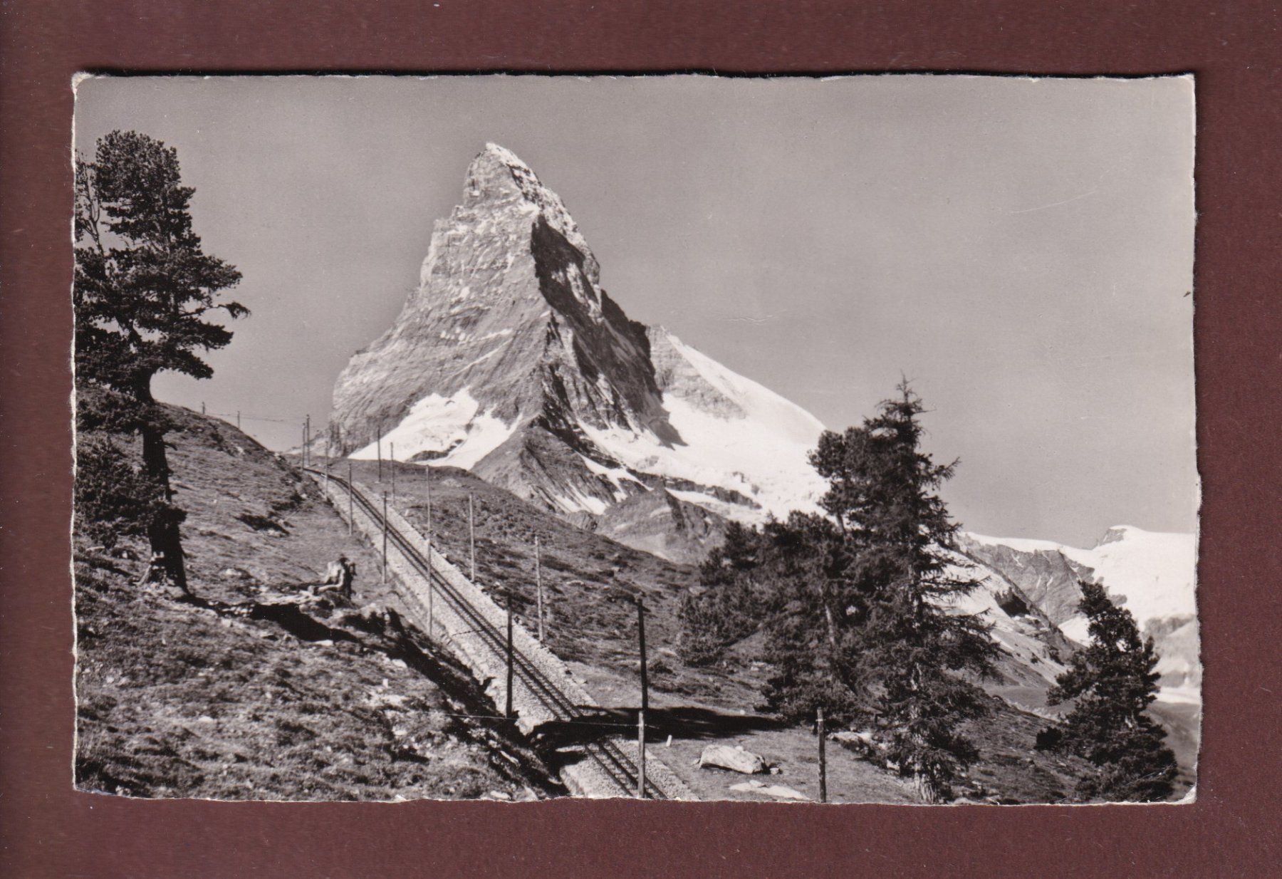 Ansichtskarten: RIFFELALP - Matterhorn - 1945 – Gebraucht aus Pully von nicecards