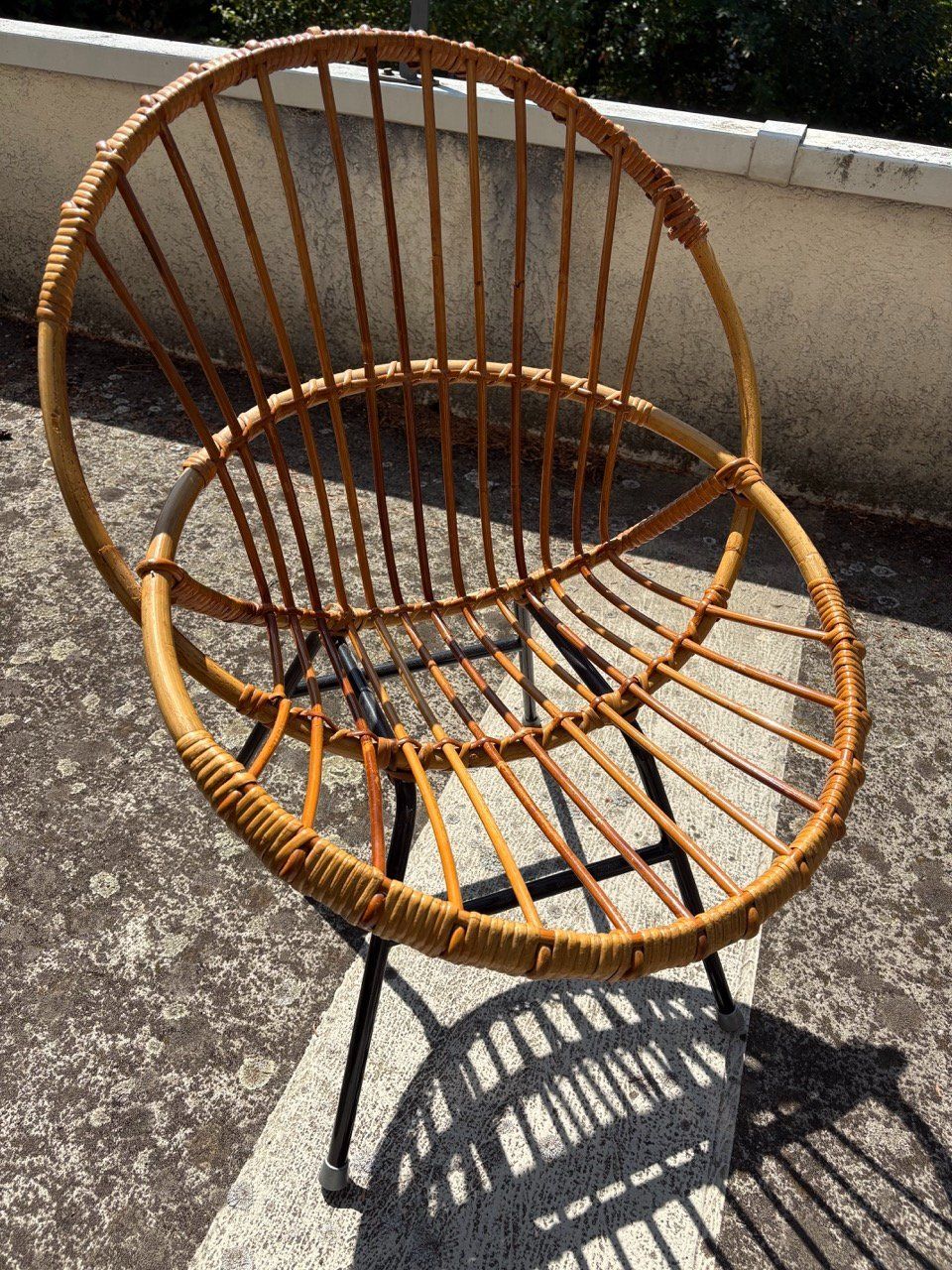 Poltrone: Mid-Century Rattan-Sessel – Usato da Ins venduto da ab_80 4