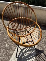 Mid-Century Rattan-Sessel