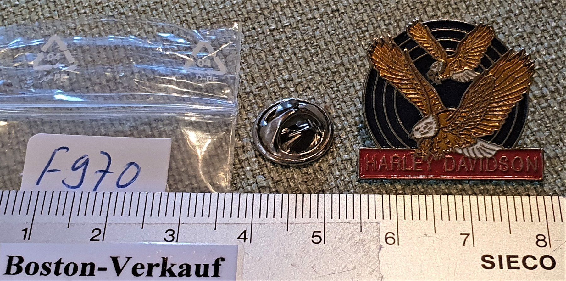 Placchette & Badge: F970 - Pin Motorrad Harley Davidson – Usato da Reinach BL venduto da Boston-Verkauf 1