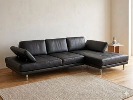 Echtleder-Ecksofa zu verkaufen – hochwertiges Design Wir ver