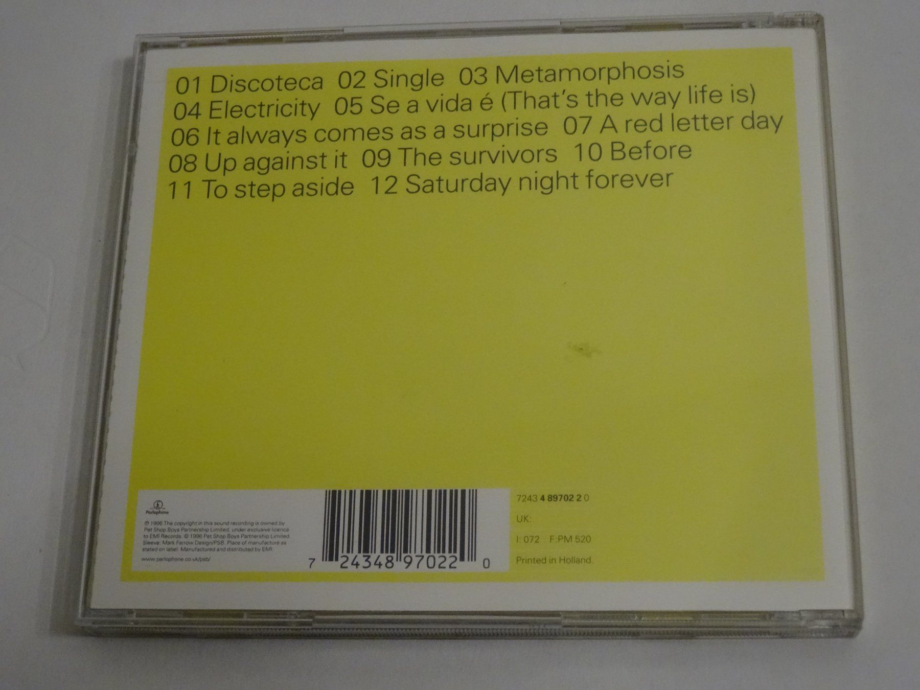 CD: Pet Shop Boys - Bilingual - CD – Usato da Olten venduto da Disc-Ausverkauf 1