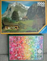 2 Puzzles - Grindelwald - Regenbogen, 1000 Teile, komplet