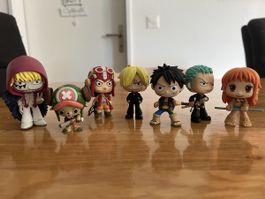 One Piece Figuren Set 7 Stück gebraucht guter Zustand