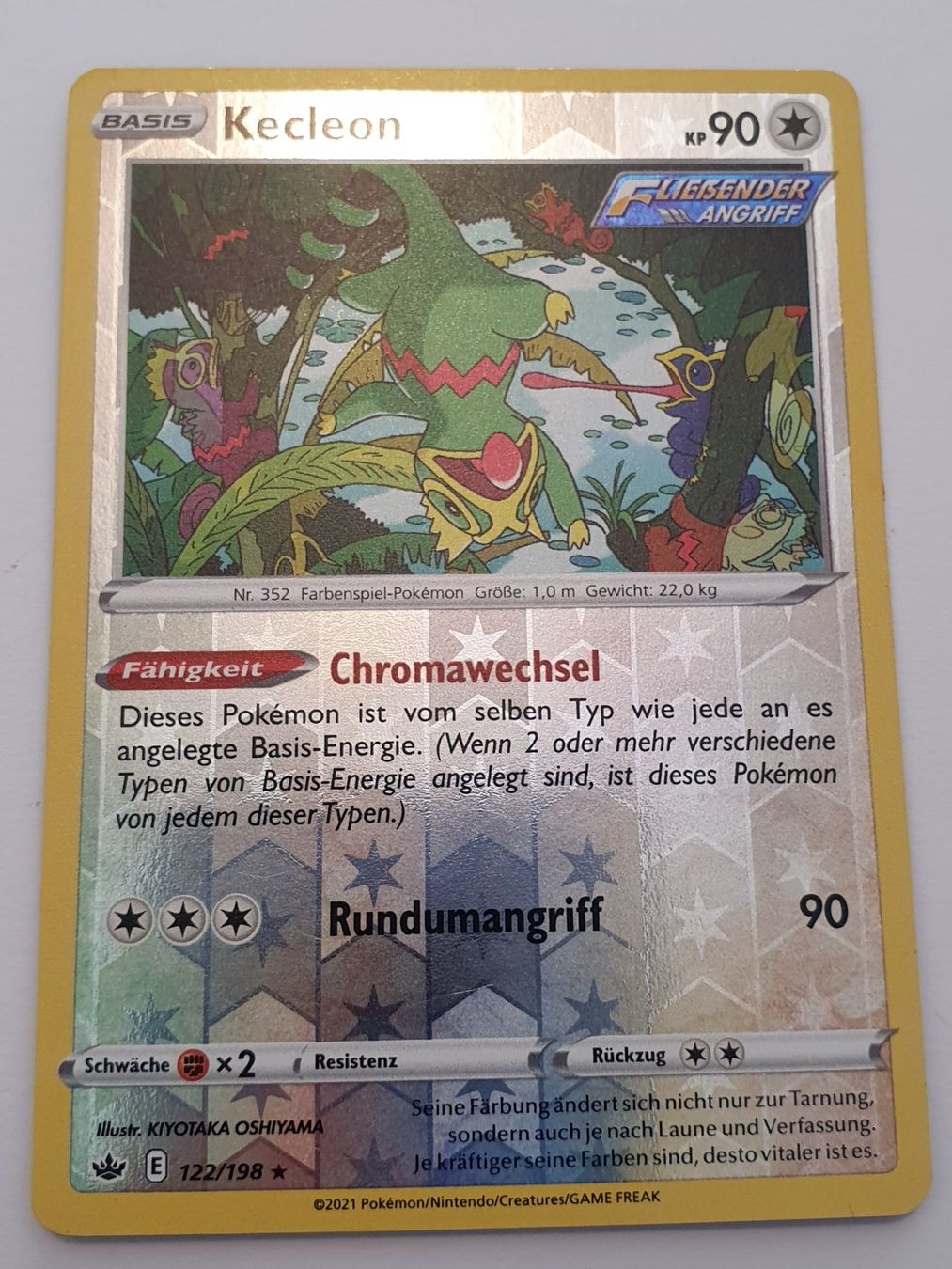 Pokémon Sammelbilder & Trading cards: Kecleon / 2021 Pokémon / Reverse Holo – Gebraucht aus Oberdorf BL von BaldenEagle