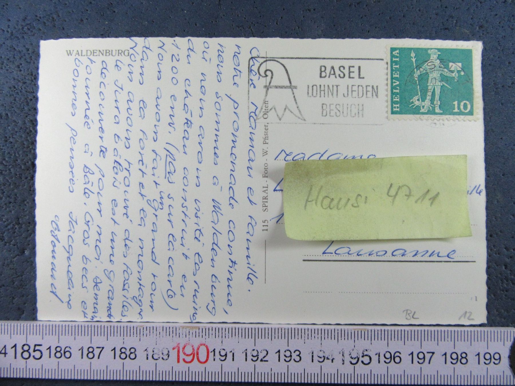 Cartoline postali: WALDENBURG BL AK VOGELSICHT – Usato da Ettingen venduto da Hausi4711 1