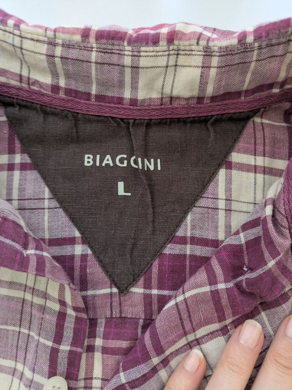 Camicie: Biaggini Hemd, Grösse L, Leinen/Baumwolle  – Usato da Rorschach venduto da joh_v2y2 2