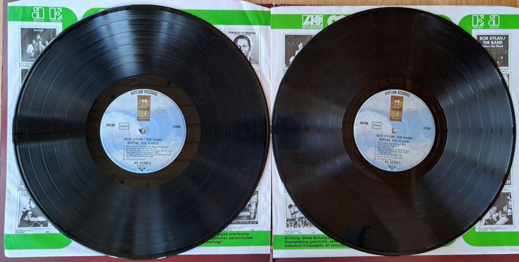 Schallplatten: Bob Dylan & The Band - Before the flood (2 LP) – Gebraucht aus Meggen von Ricardokoch 3